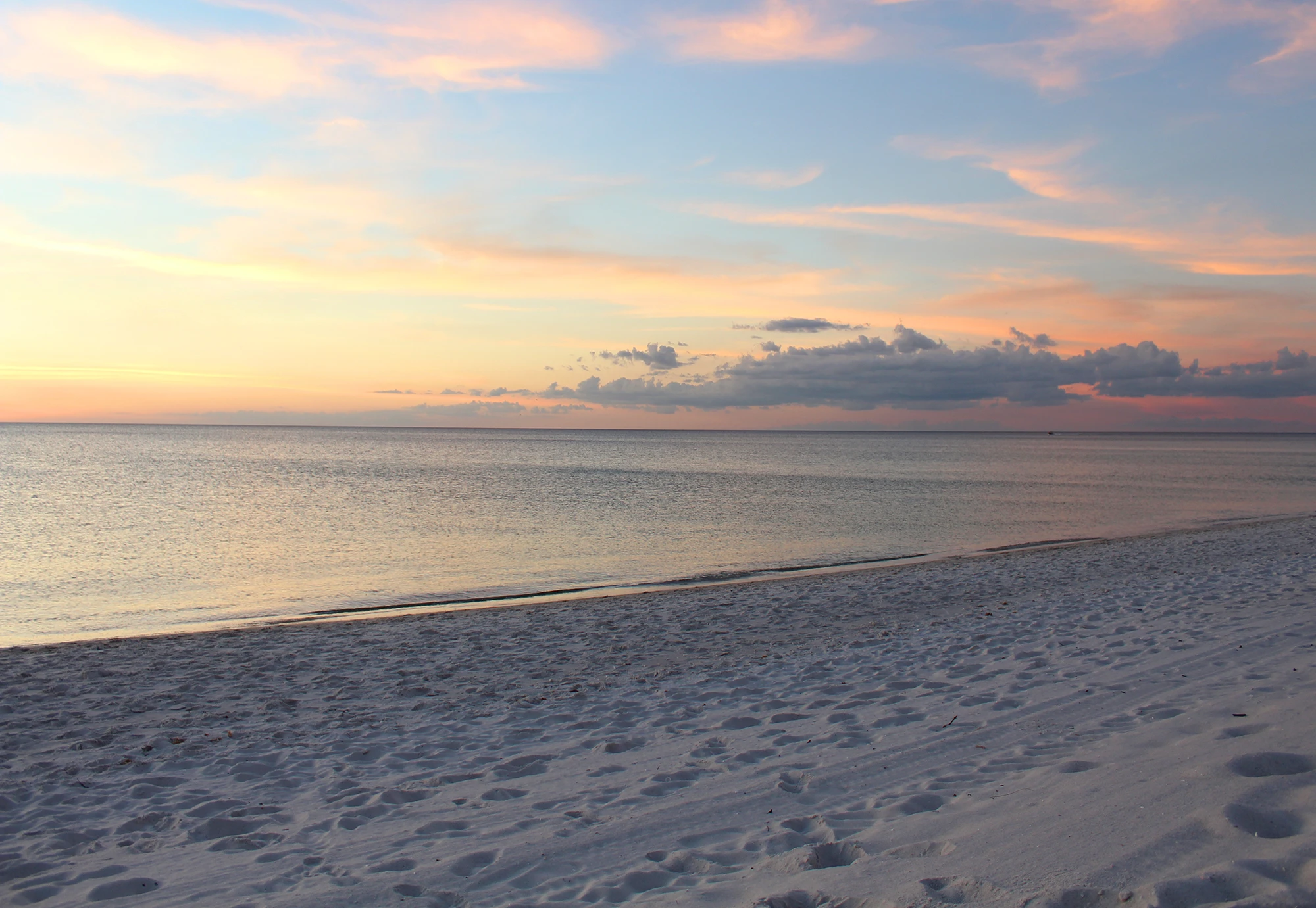 Naples Beach at sunset