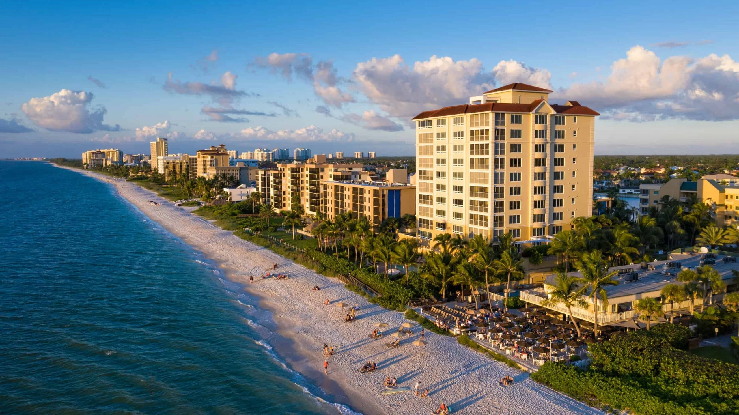 Naples FL. oceanfront condos on the beach