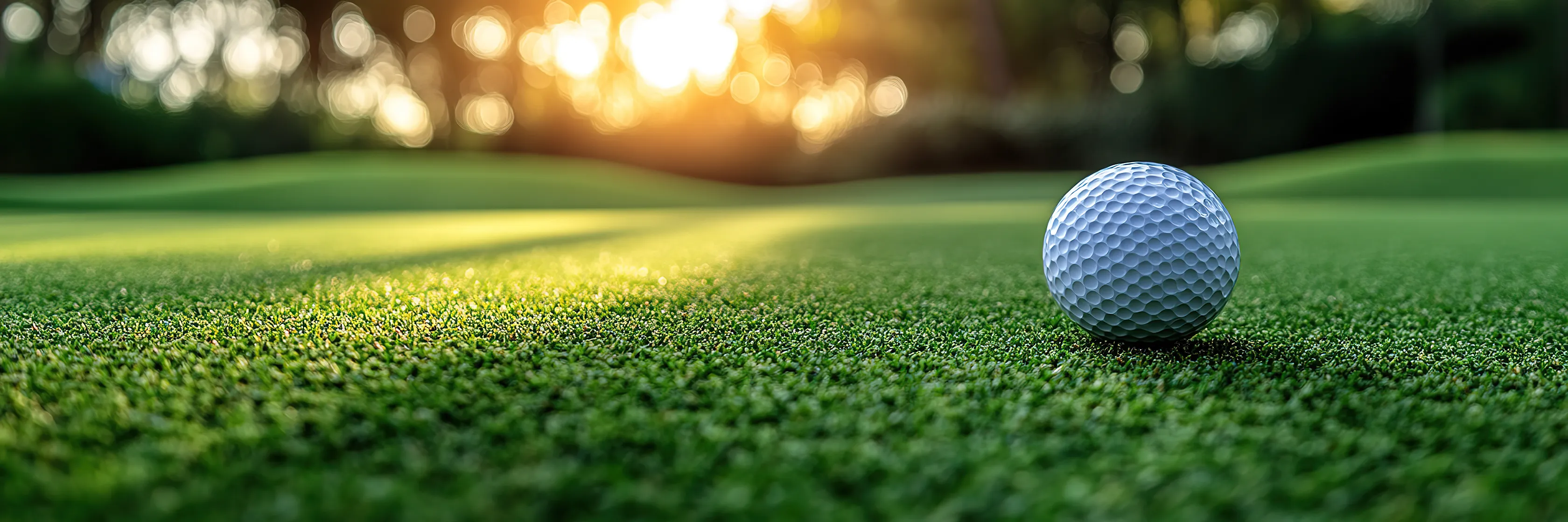 Early light across a putting green, the kind of morning round enjoyed in Grey Oaks, Naples, Florida